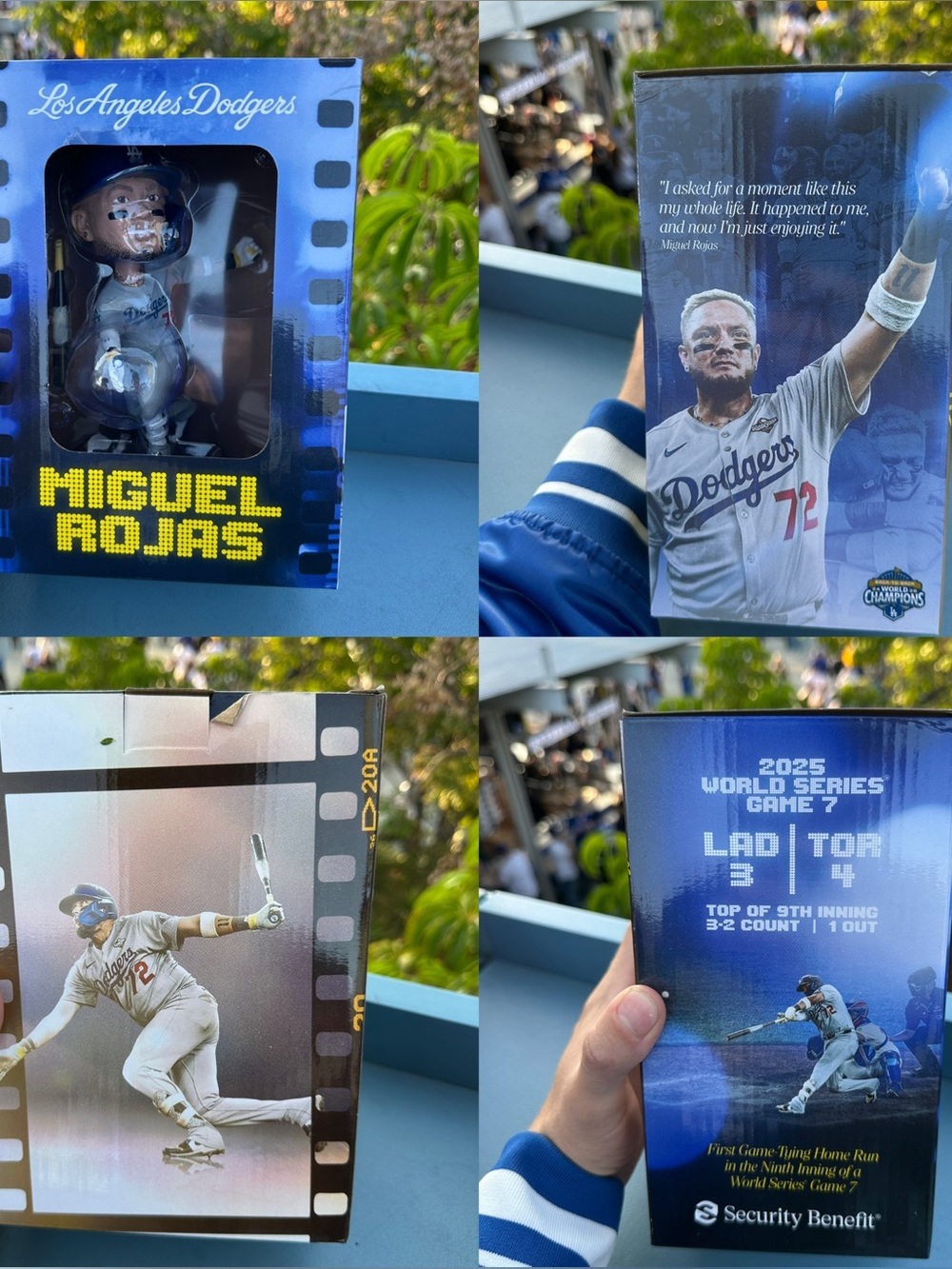 NEW Miguel Rojas Game 7 World Series Home Run Dodgers Bobblehead 5/8/26